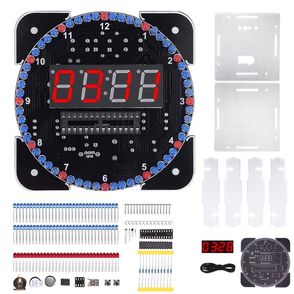 Smart Digital Clock Electronics Timekeeping & Alarm for Office Decor & Education