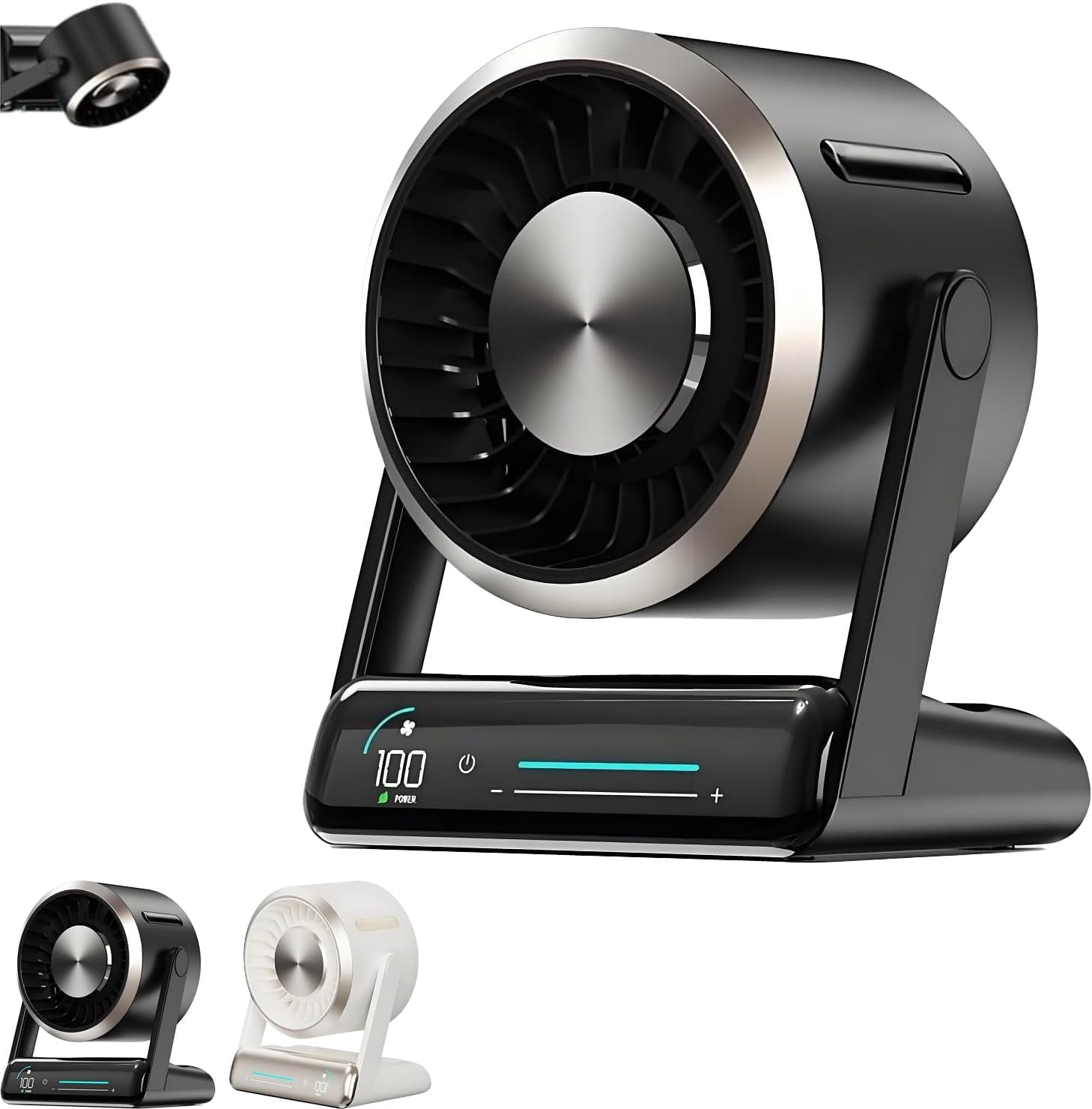 Smart Digital Display Touch Desktop Fan, 2025 New USB Desk Table Fan ...