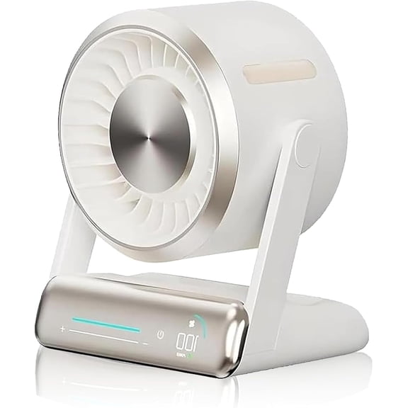 Smart Digital Display Touch Desktop Fan, 2025 New USB Desk Table Fan With LED Display, Touch Control Desk Quiet Fans, 120° Adjustable Head Tilt and for Office, Bedroom, Kitchen