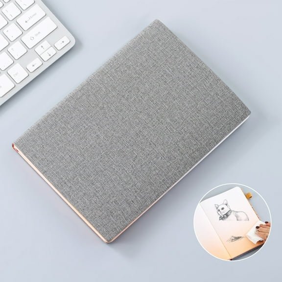 Smart Digital Erasable Notebook - Reusable Writing Pad, App-Enabled Note Taker, 20.9x14.5cm Leather Cover with 10ml Pen, for Students/Professionals/Travelers, Cloud-Syncing Study Companion, Gray
