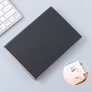 Smart Digital Erasable Notebook - Reusable Writing Pad, App-Enabled Note Taker, 20.9x14.5cm Leather Cover with 10ml Pen, for Students/Professionals/Travelers, Cloud-Syncing Study Companion, Black