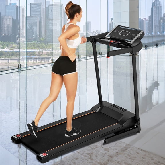 Smart Digital Folding Exercise Machine Treadmills for Home, Electric Motorized Treadmill w/EKG Grip Pulse Sensor, Electric Running Jogging Exercise Equipment Treadmill for Gym Cardio, 200lbs, S6668