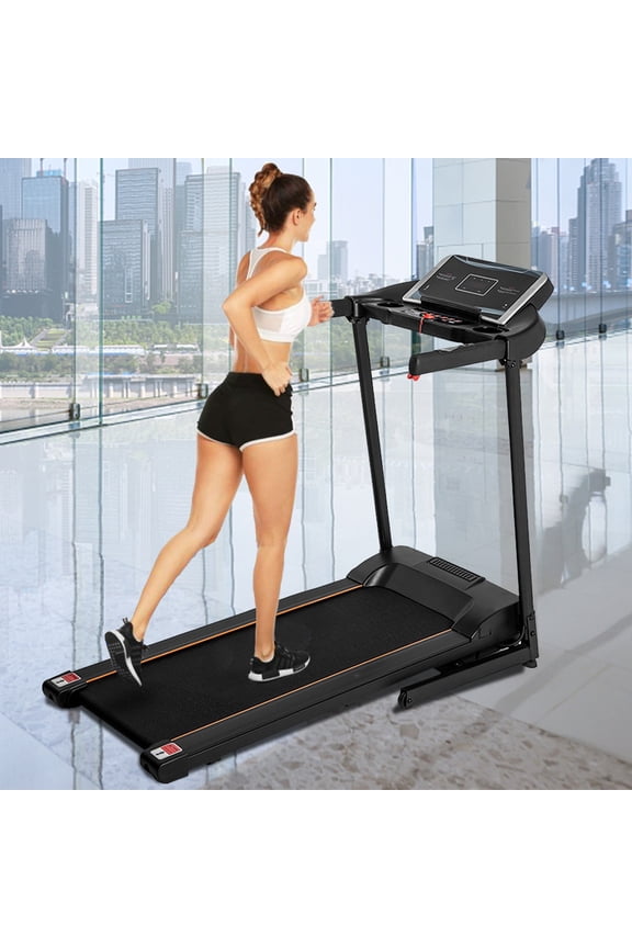 Smart Digital Folding Exercise Machine Treadmills for Home, Electric Motorized Treadmill w/EKG Grip Pulse Sensor, Electric Running Jogging Exercise Equipment Treadmill for Gym Cardio, 200lbs, S6668