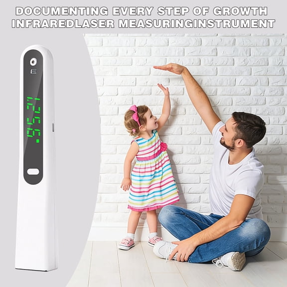 Smart Digital Height Measuring Device - High Precision Infrared Portable Stadiometer for Home Office Gym Use
