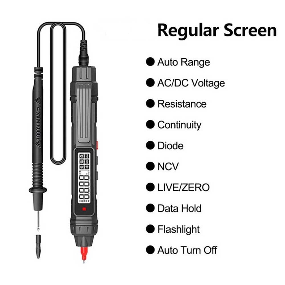 Smart Digital Multimeter 6000 Counts Non Contact High Precision Voltage Detector Pen Auto Range