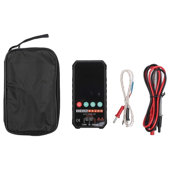 Smart Digital Multimeter 6000 Counts True RMS with 3.3" LCD for Auto Range AC DC Voltage Resistance Capacitance Frequency Test(FY107C)