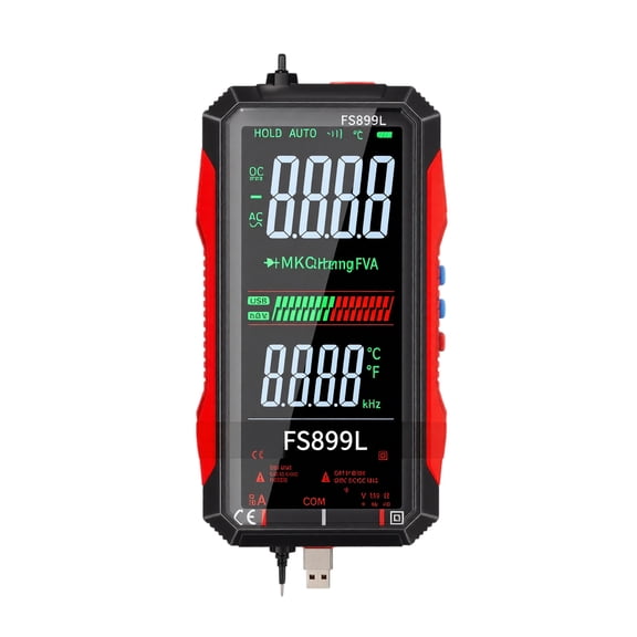 Smart Digital Multimeter with High Precision Auto-Ranging, Large LCD Display for Voltage, Current, Resistance Testing, Tool for Home Repair