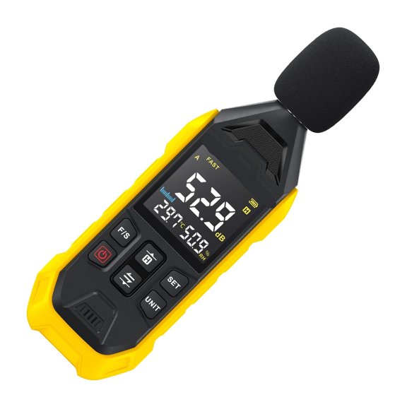 Smart Digital Noise Meter 30~130dB A Weight Sound Level Tester Humidity Measure Tools ,Feature Packed