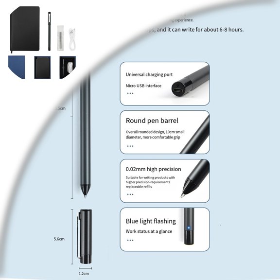 Smart Digital Pen Write on Paper Real-Time Sync to Phone, Mobile Voice to Text Handwriting Voice to Digital Voice-Controlled Painting