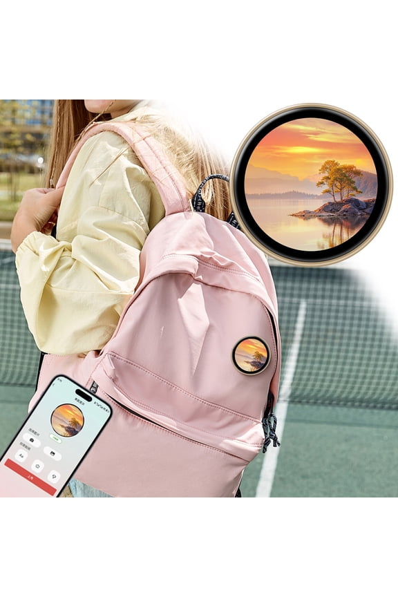 Smart Digital Pin Display Badge, Customizable LED Screen Bag Charm with App Control
