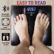 Vivicreate Body Weight Scale Portable Large Display LED Body Fat Analyzer Black
