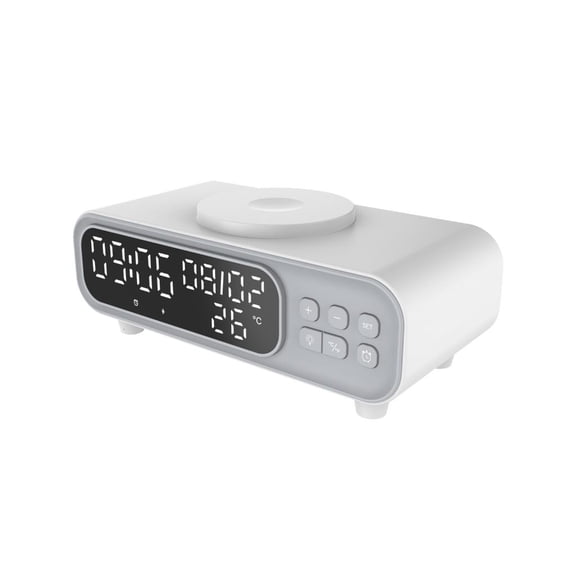 Smart Dimming Digital Alarm Clock Night Light with Auto Temperature Display, Date Reminder & Compact Design for Home Off