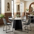 thumbnail image 1 of Smart Dining Chair Charcoal Dining Chair, Transitional Style, Plush and durable faux leather fabric, Plywood, Indoor Dining, 1 of 11