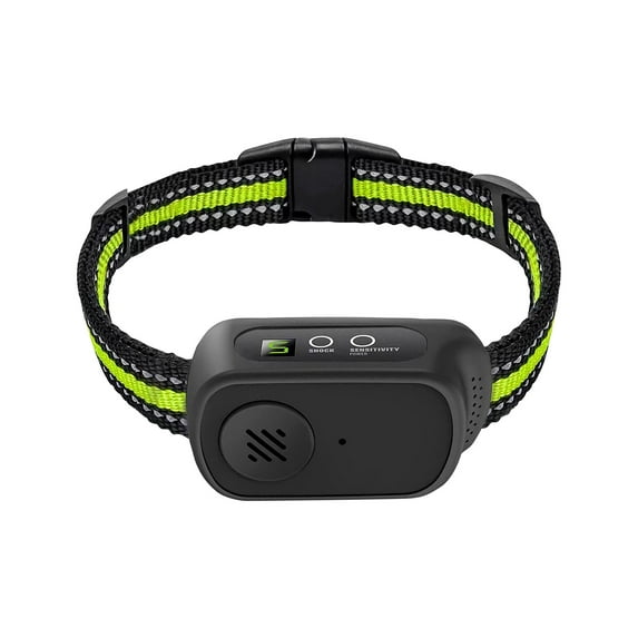 Smart Dog Bark Collar,Bark Collar,Dog Bark Collar For Large Medium Dogs With 5 Adjustable Sensitivity,Automatic Barking Collar With 3 Training Modes,Bark Collars For Dogs(26.8Inch,Fluorescent Green)