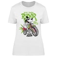 thumbnail image 1 of Smart Dog Motorcycle Driver T-Shirt Women -Image by Shutterstock, Female Medium, 1 of 2