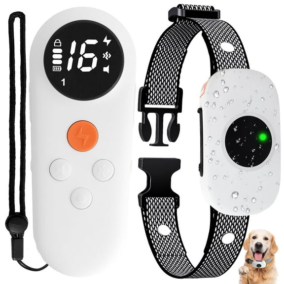 Smart Dog Shock Collar with Remote Control Dog Waterproof Electric Collar with 3 Training Modes