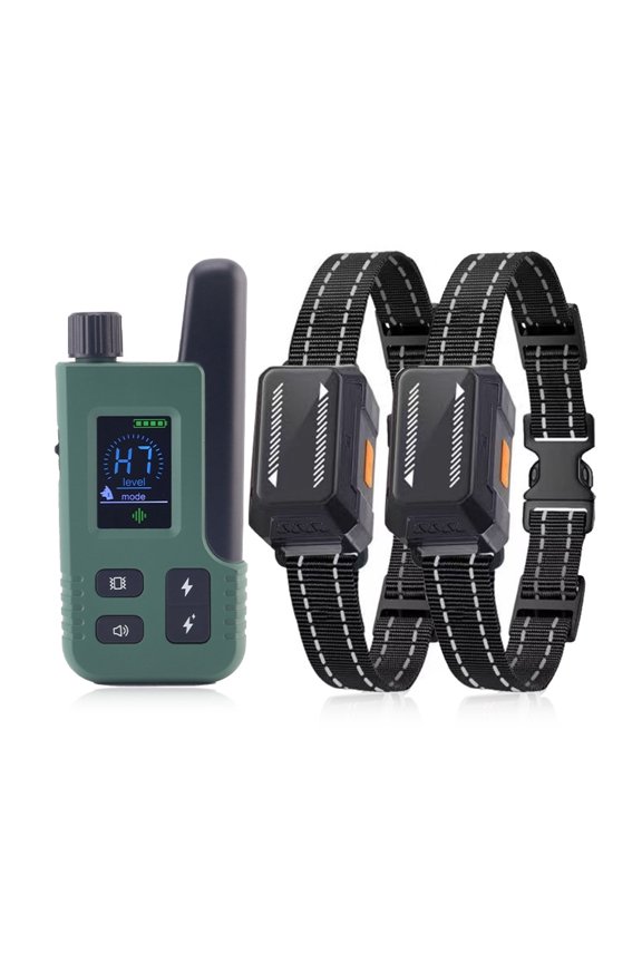 Smart Dog Training Collar with Color Screen Remote, 2 in 1 Automatic Anti Bark Device