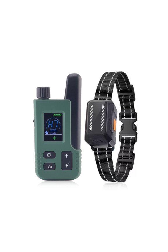 Smart Dog Training Collar with Color Screen Remote, 2 in 1 Automatic Anti Bark Device