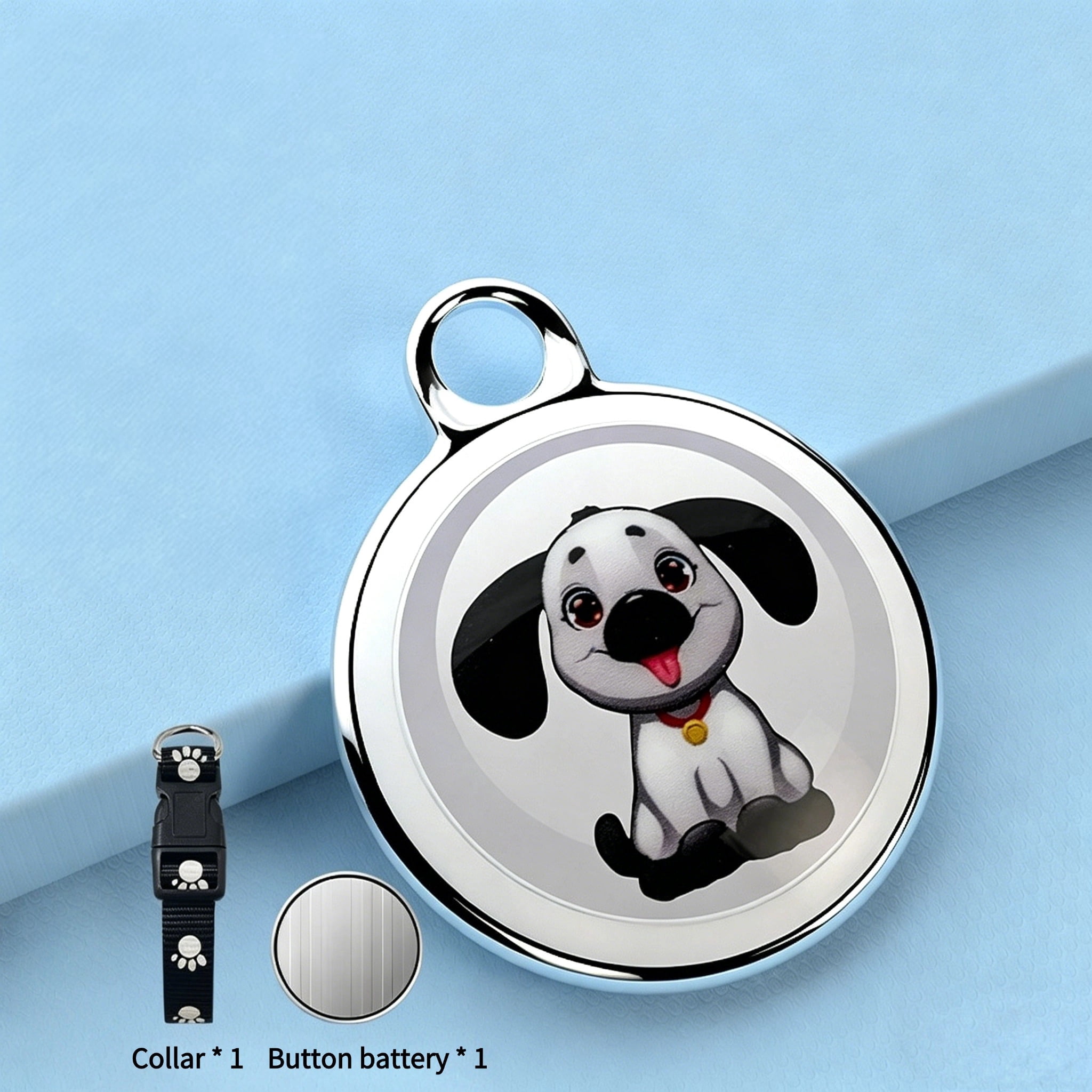 Smart Dog and Cat Collar Pet Tracker Dog Tracker with Collar Position Tracker No Monthly Fee Pet Luggage Loss Prevention Tracking Device - Dog Style