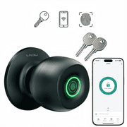 LNDU Electronic Fingerprint Lock Room Smart Door Lock Zinc Alloy Matte Easy Installation