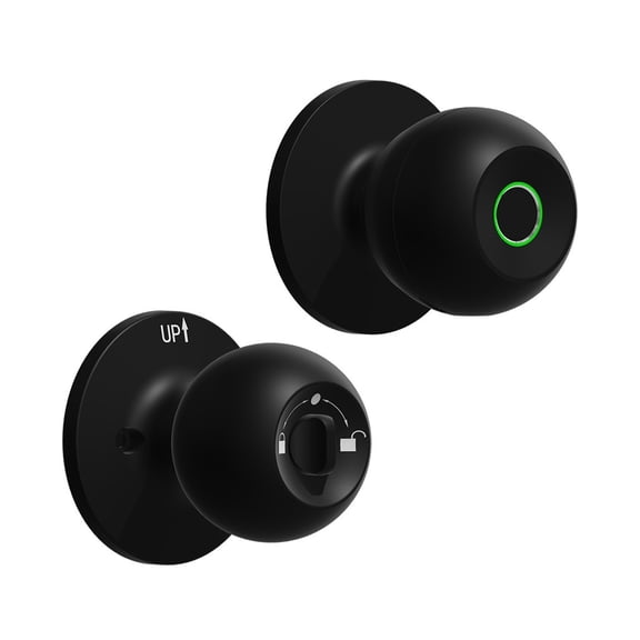Smart Door Knob Electronic Digital Biometric Fingerprint Rechargeable Entry Lock for Home Apartments ,Smart and Safe