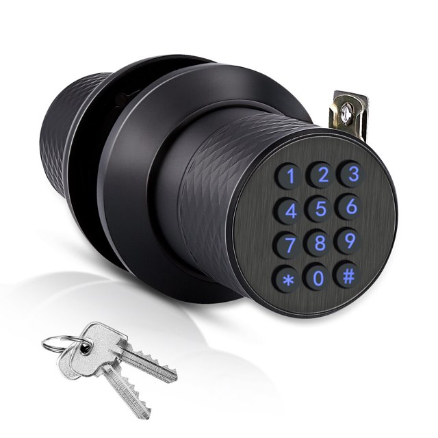Smart Door Knob Keyless Door Lock Electronic Touchscreen Deadbolt with