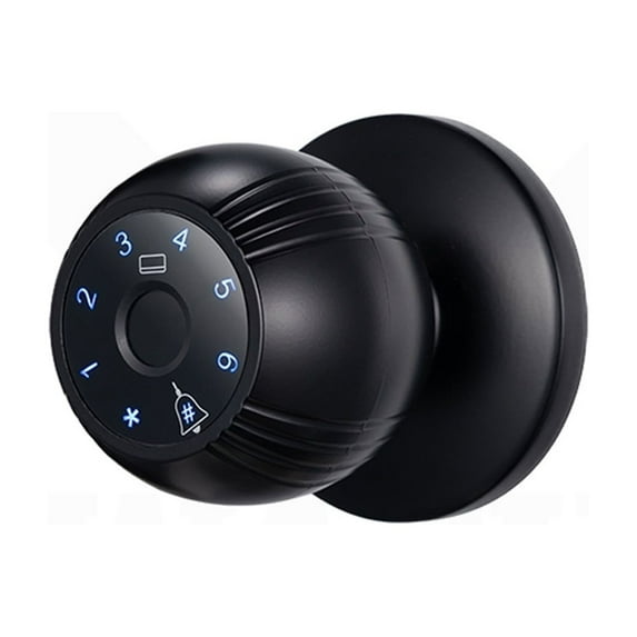Smart Door Knob Lock Biometric Fingerprint Digital Electronic Round Keyless Entry Indoor Security