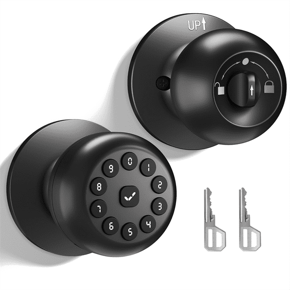 Smart Door Knob with Lock,Keyless Entry Door Lock