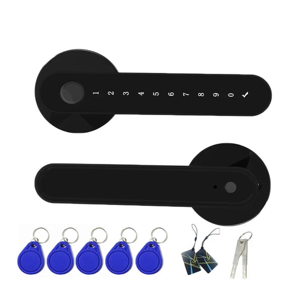 Smart Door Lock 5 In 1 Keyless Entry Fingerprint Lock For 100Users Bluetooth Lock Wifi Control , Easy Installation