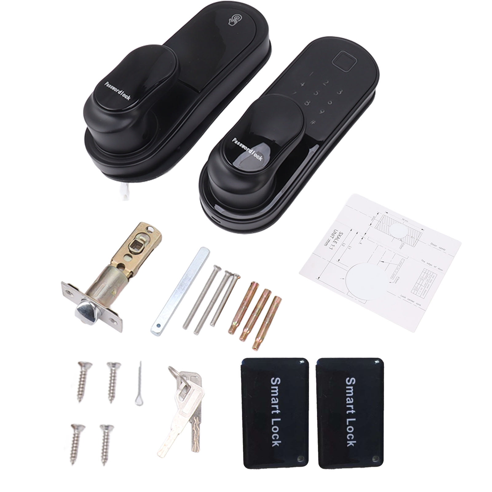 Smart Door Lock Biometric Fingerprint Keyless Entry Electronic Door