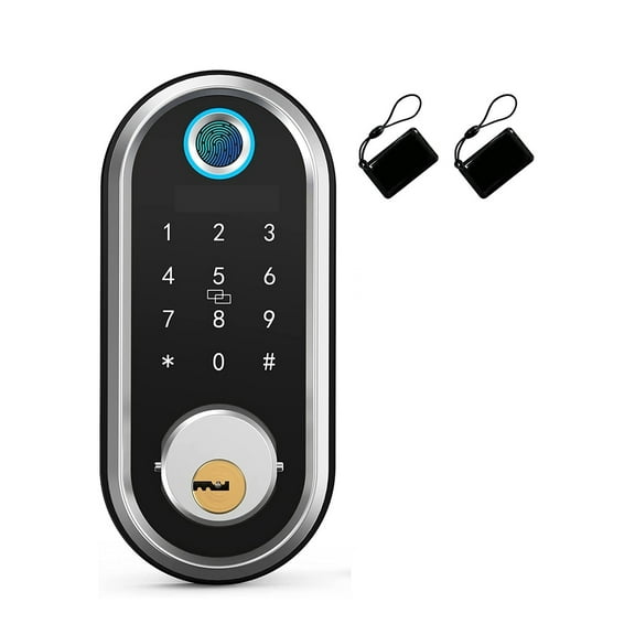 Smart Door Lock Biometric Fingerprint Locks Electronic Keyless Entry Front Digit Keypad Door Lock For Home Office Safe ,Effortless Installation