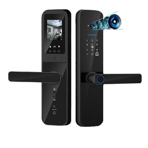 Smart Door Lock Digital Electronic Biometric Camera Fingerprint Keyless Entry Hotel Apartment Locks ,Easy to Install