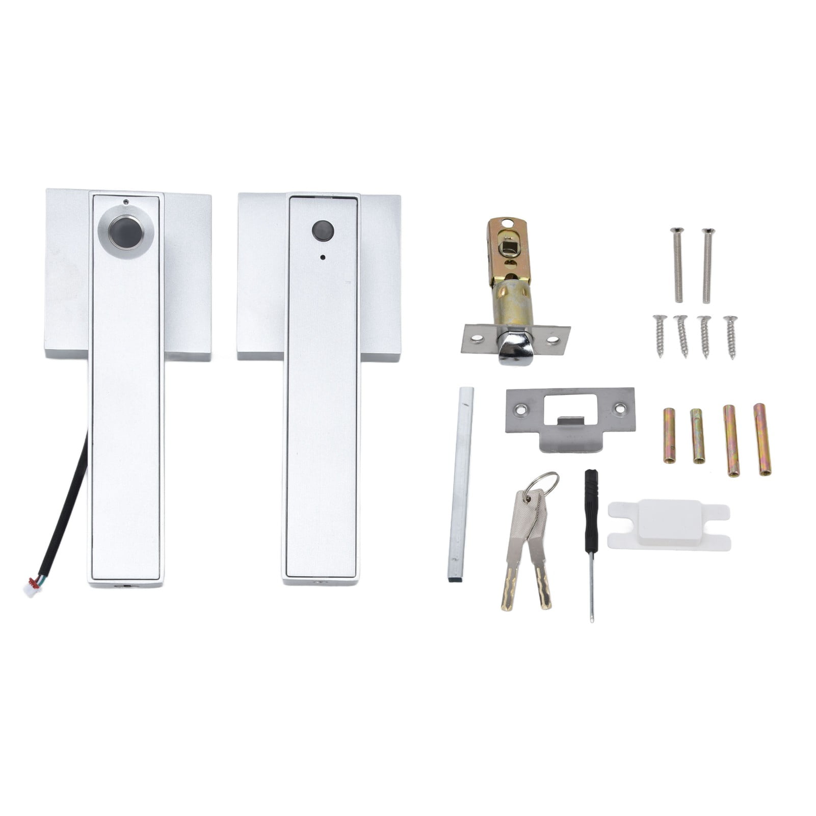 Smart Door Lock Electric Fingerprint Recognition Key Unlocking Square ...