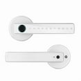 thumbnail image 1 of Smart Door Lock Fingerprint, Keyless Entry Door Lock with Handle, APP/IC Cards/Codes/Keys/Fingerprints Biometric Electronic Keyless Entry Lock for Bedroom Home Hotel Office,white, 1 of 22