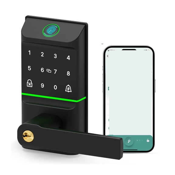 Smart Door Lock Fingerprint Keyless Entry with Digital Keypad IC Card Unlock Deadbolt for Home ,Effortless Installation