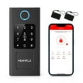 thumbnail image 1 of Smart Door Lock, HEANTLE Keyless Entry Door Lock Fingerprint Electronic Deadbolt Digital Bluetooth Biometric Door Locks with Keypads Smart Locks for Front Door, Auto Door Lock Work with App, 1 of 10