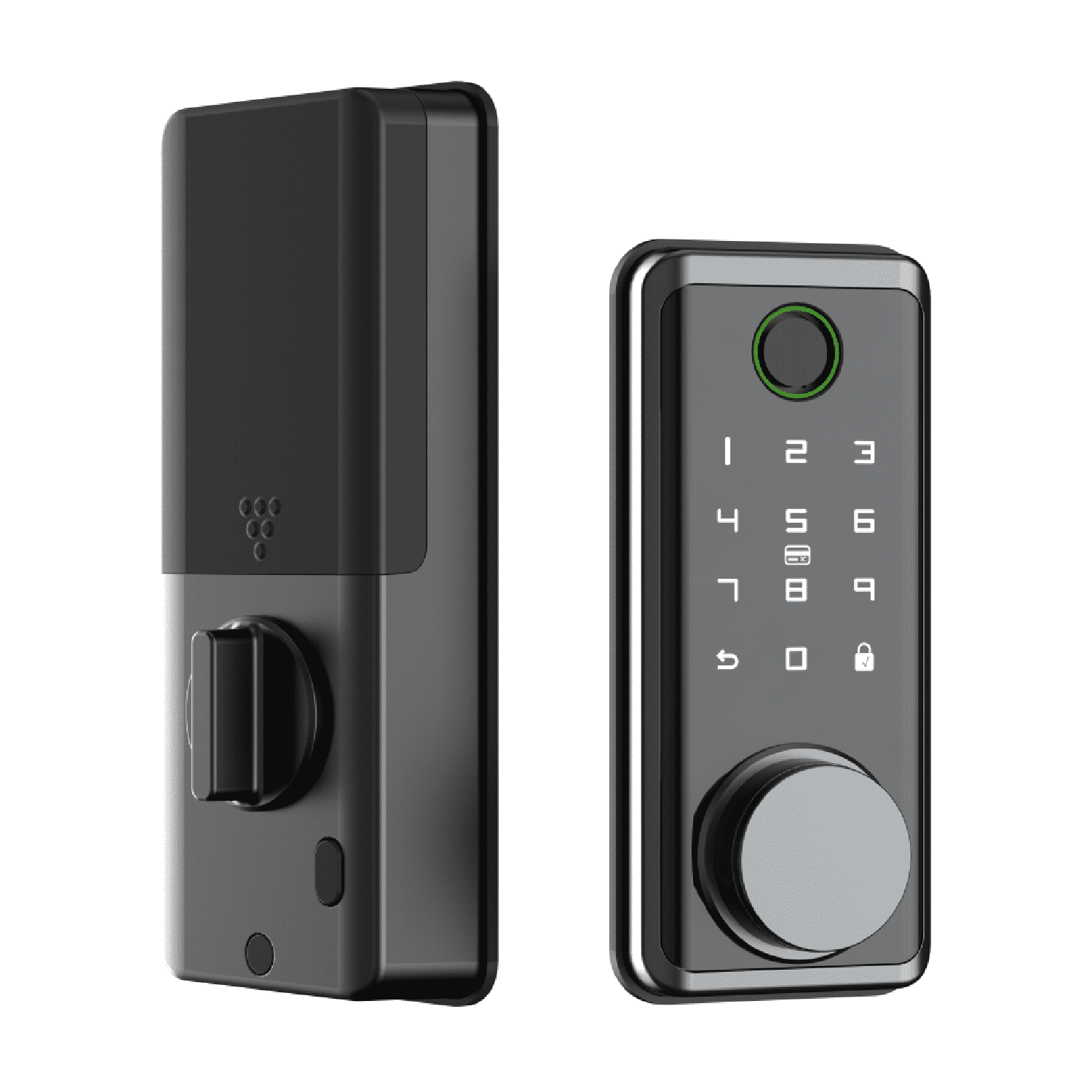 Smart Door Lock  Keyless Deadbolt  Multiple Entry Methods  APP  Fingerprint Touch ID  Keypad Code  FOB  Traditional Key  Smart Home Devices
