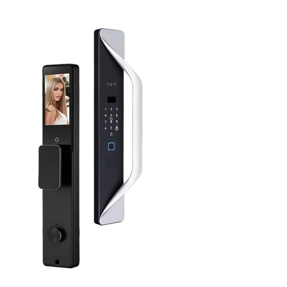 Smart Door Lock with Camera Fingerprint Password Anti Theft Household Large Door Security Lock ,Easy DIY Installation