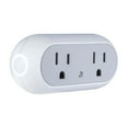 thumbnail image 1 of Smart Dual Plug - WiFi Remote App Control for Lights & Appliances; Compatible with Alexa and Google Home Assistant, No Hub Required, 1 of 10