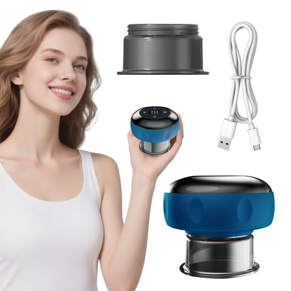 Smart Dynamic Cupping Device,Multi-Functional Home & Travel Use, Portable Vacuum Massage Tool for Relaxation,Great Holiday Gift Idea