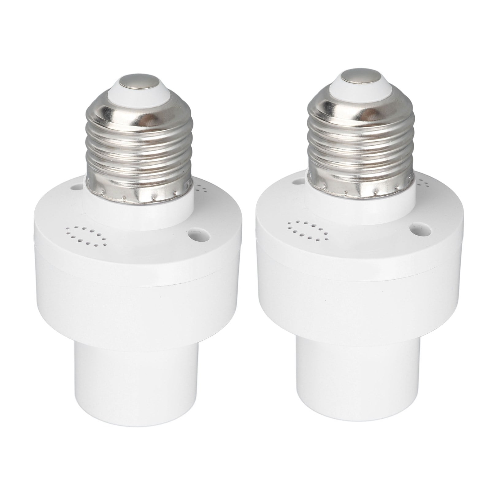 Smart E27 Screw Light Socket 2PCS Smart Light Bulb Socket Wireless Control Lamp Holder Voice