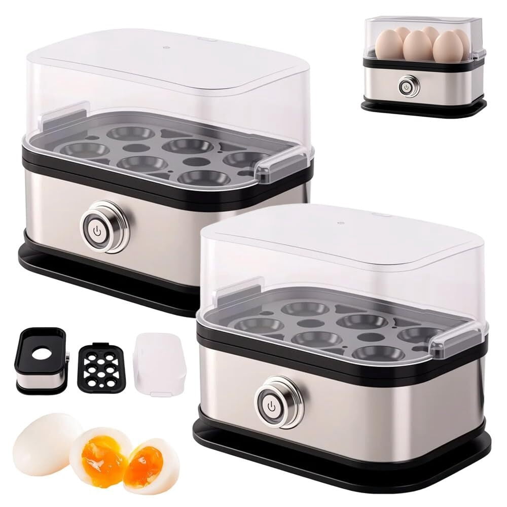 Smart Egg Cooker with Auto Shut, 2025 Upgrade Effortless Egg Cooking ...