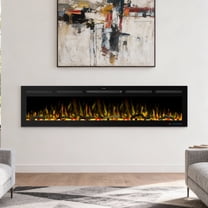 72" Smart Electric Fireplace Insert with App, Remote & Voice Control, 13 Flame & Ember Colors, Timer, Overheating Protection