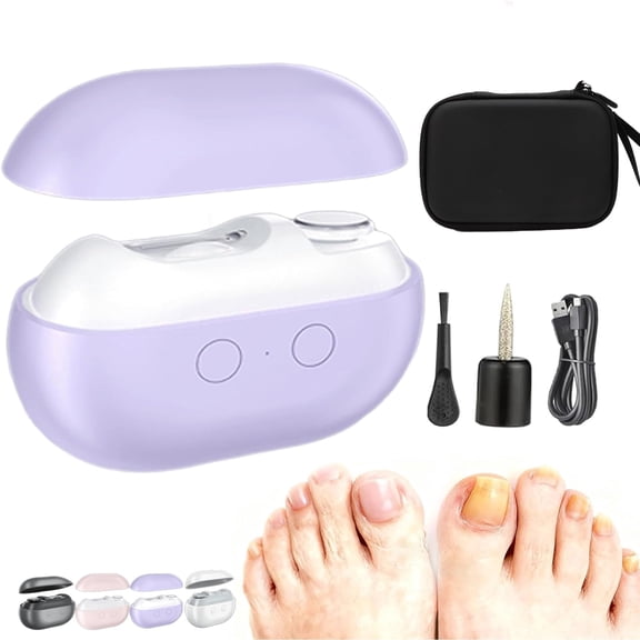Smart Electric Nail Clipper for Seniors, 3‑in‑1 Automatic Nail Trimmer with Built‑in Dust Catcher & LED Light, Rechargeable Fingernail and Toenail Tool for Adults, Men & Women