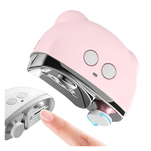 Smart Electric Nail Clipper with LED Light & Storage Box, 3-Speed Electric Nail Clippers & Polisher