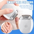 thumbnail image 1 of Fully Automatic Electric Nail Clipper, Cordless Rotary Nail Trimmer for Elderly Adults, Safe Painless Fingernail Toenail Filing System with LED Light, 1 of 6