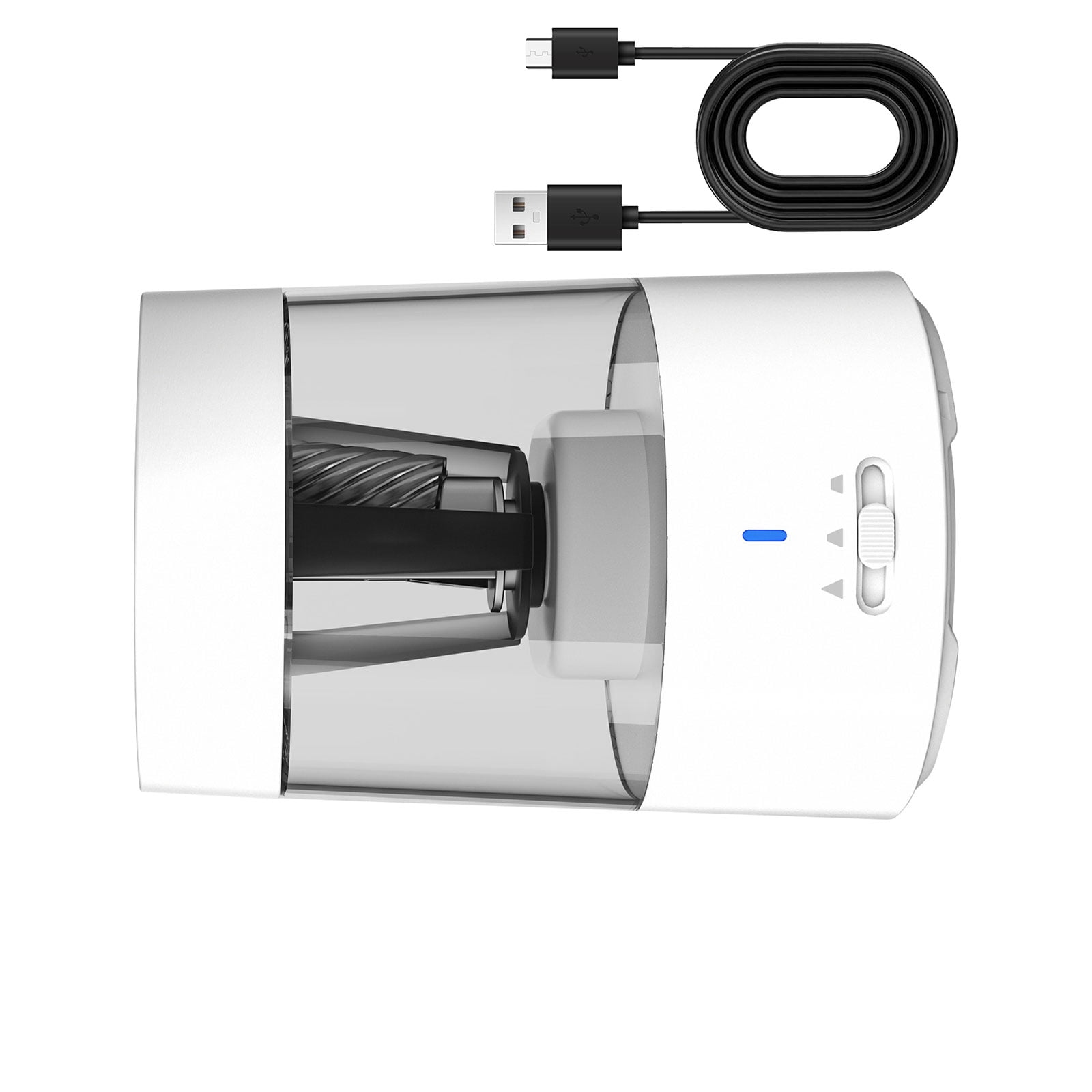 Smart Electric Pencil Sharpener With 3 Stage Adjustment Rechargeable Lithium And Spill Proof Design For Clean Use