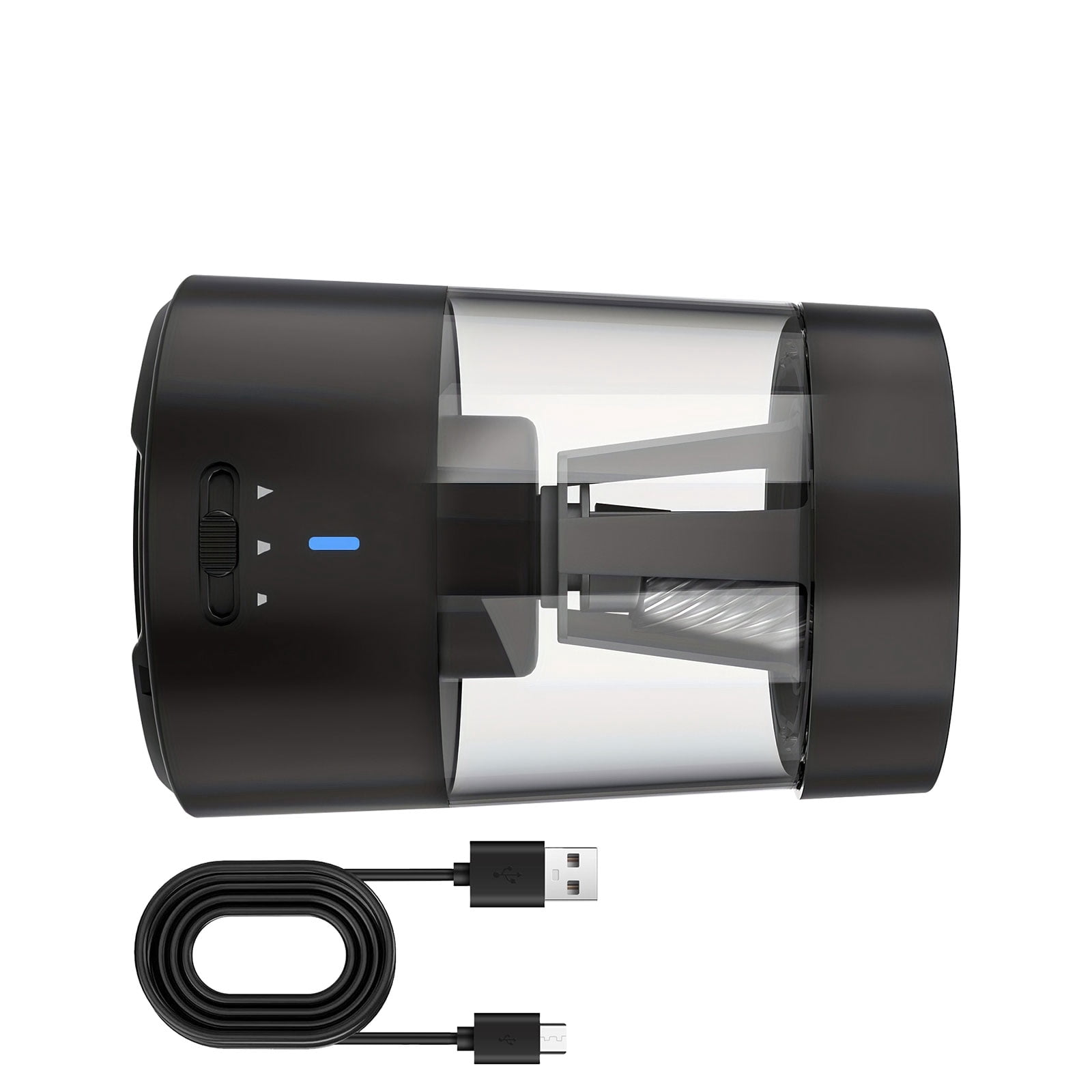 Smart Electric Pencil Sharpener With 3 Stage Adjustment Rechargeable Lithium And Spill Proof Design For Clean Use