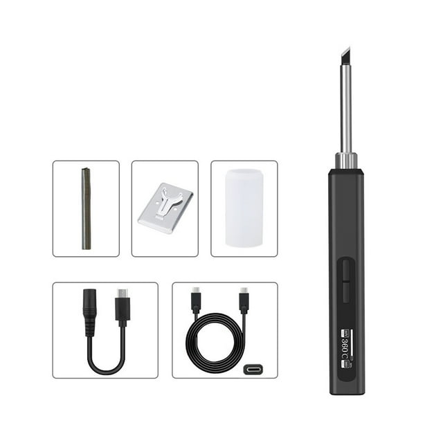 Smart Electric Soldering Iron Kit,Heat Welding Repair Tools,65W Portable Rework Station Tips Welder Temperature Adjustable ,High Temperature Resistant