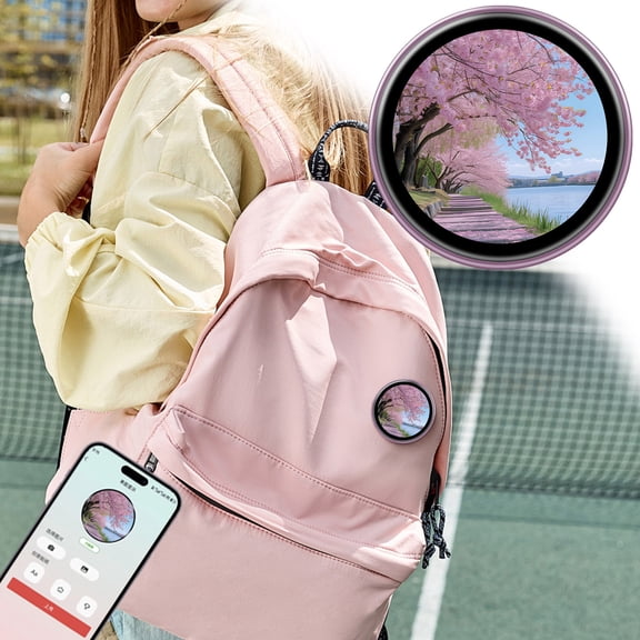 Smart Electronic Badge Touchscreen Anime Display Collectible Pendant, Customizable Digital Screen Gadget, Fashion Tech Accessory for Anime Fans Cosplay Gift Users